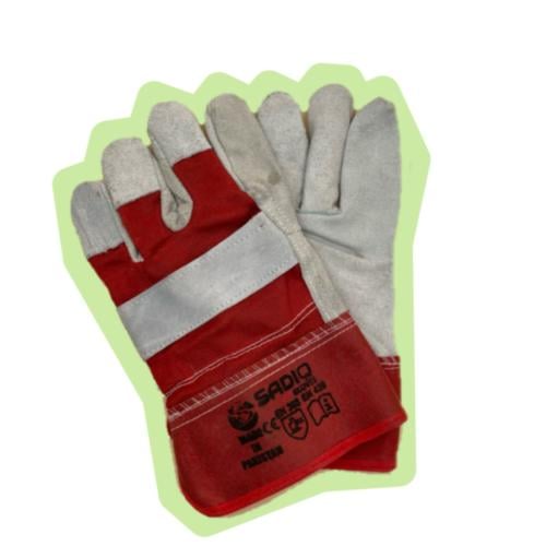 كفوف قماش أحمر باكستاني يد قصير