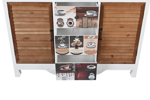 دولاب كوفي مع رف