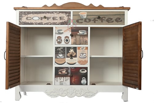 دولاب كوفي مع رف