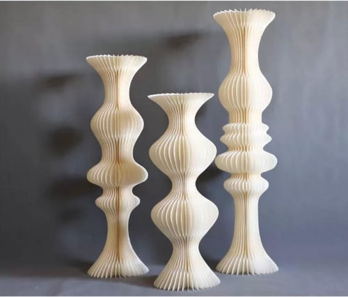 طقم طاولات ورقية 3 قطع قابلة للطي