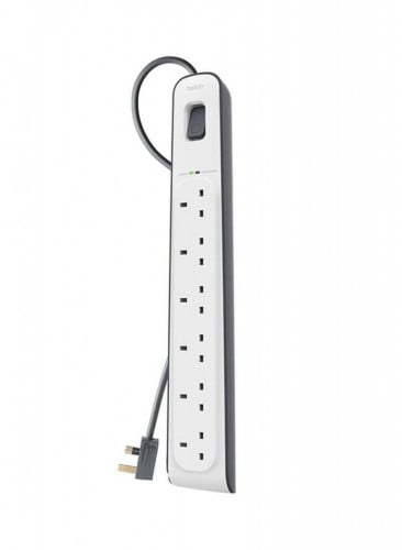 توصيلة كهرباء belkin بلكن 6 فتحات بطول 2 متر