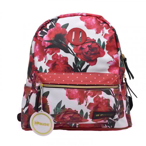 شنطة ظهر 16 انش جلد أحمر بوز