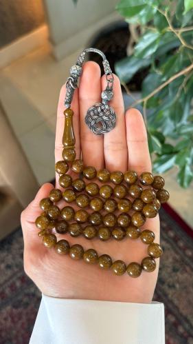 بكلايت عصي تركية بني مموج طربزونية فضة