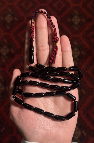 بكلايت صنوبري احمر شفاف غامق