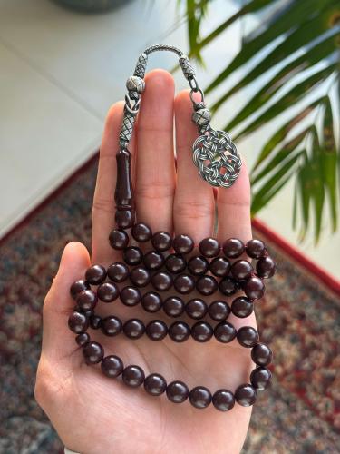 بكلايت عنابي مع طربزونية فضة