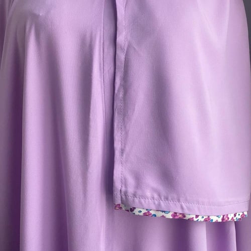 شرشف صلاة سحاب بكم مطاط مع كلوش بسيط