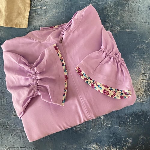 شرشف صلاة سحاب بكم مطاط مع كلوش بسيط