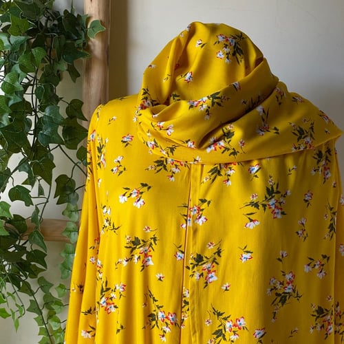 شرشف صلاة سحاب بكم مطاط مع كلوش بسيط