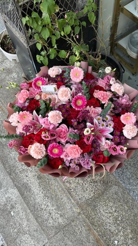 بوكيه كبير – تدرجات الوردي