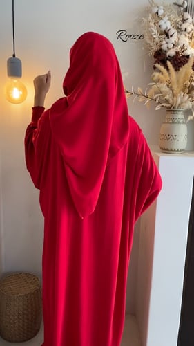 شرشف صلاة - سادة احمر