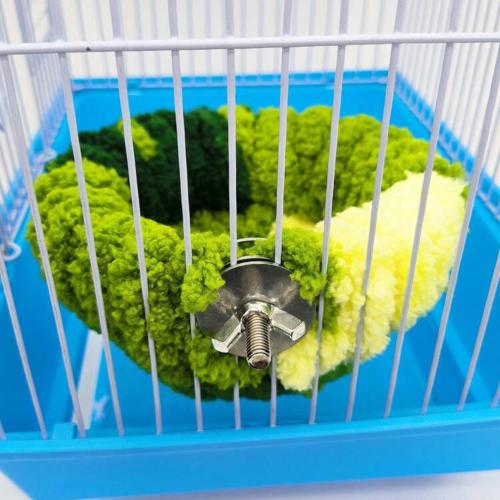 1 قطعة وسادة شتوية سميكة ودافئة لقفص الطيور من الر...