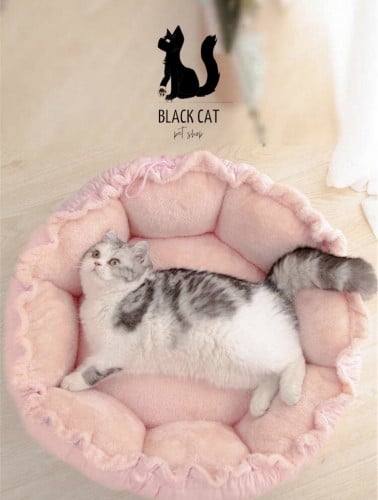 سرير للقطط بتصميم زهره