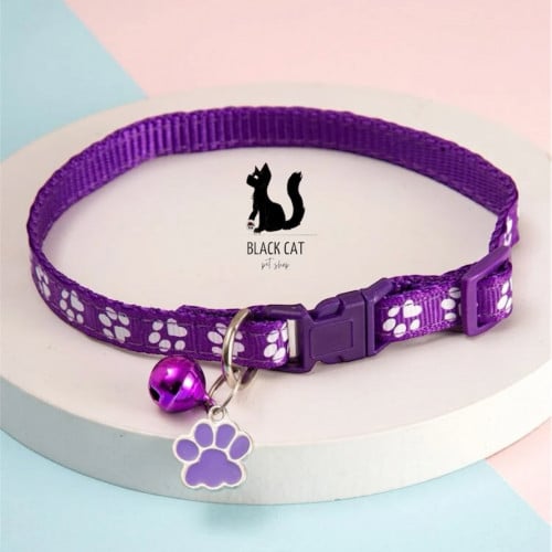 طوق للقطط لون بنفسجي