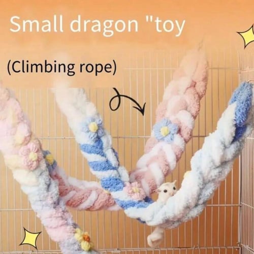 حبل تسلق لعبة حيوانات أليفة، أرجوحة تسلق لسناجب