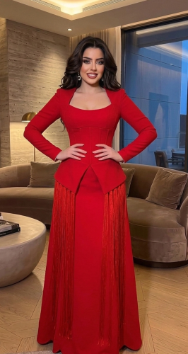Dress material Barbie with fringe