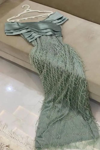 فستان تطريز يدوي لونين - تيفاني وبيج