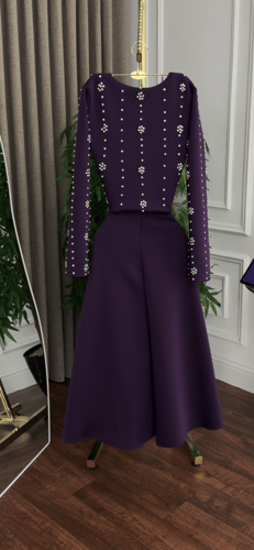 فستان تطريز يدوي