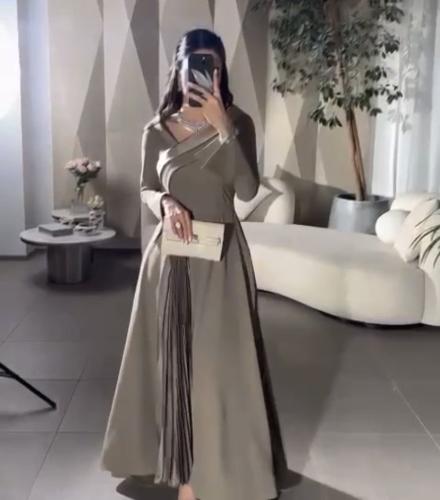 فستان تفته استرتش و كريب