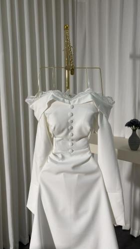 فستان خامه كريب باربي