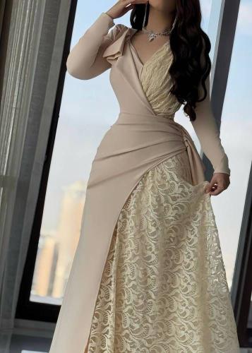 فستان كريب باربي مع دانتيل