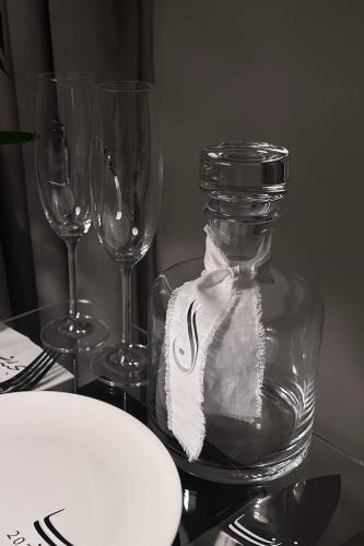 Rose juice bottle