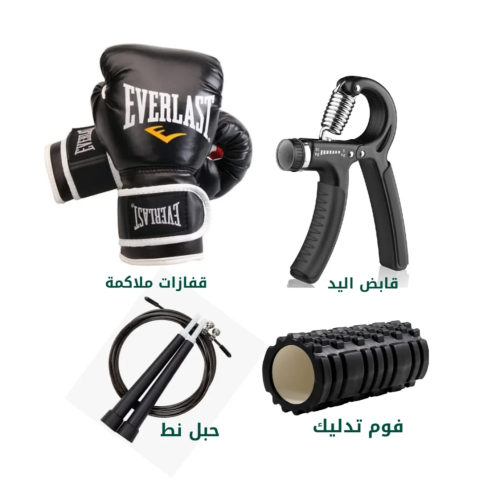 باقة SF100 قفازات ملاكمة - حبل نط - فوم تدليك - قا...