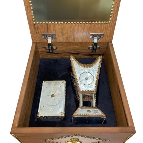 طقم مبخرة ملكية ٢٩ سم مع علبة عود