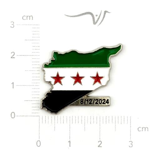 استيكر حديد خريطة سوريا بتاريخ