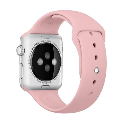 سوار سيليكون زهري