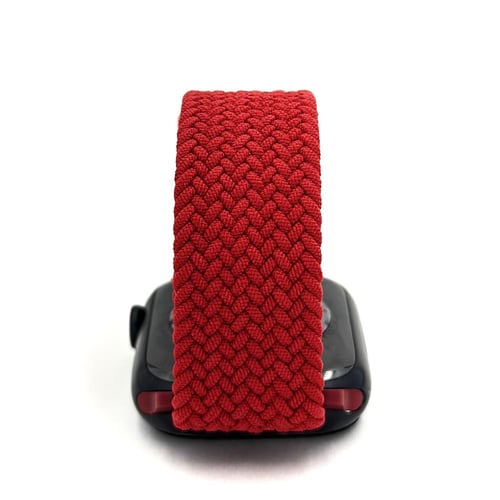 حزام قماش أحمر للساعة