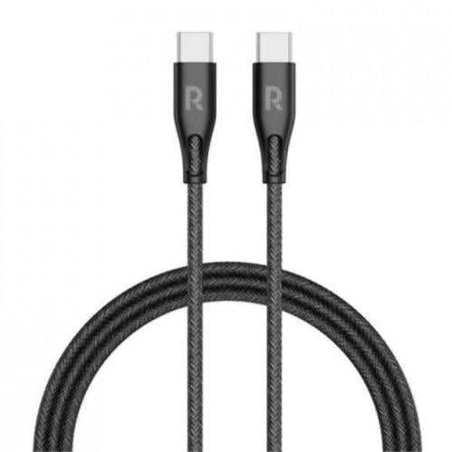 كيبل راف باور قماش اسود 60W USB C