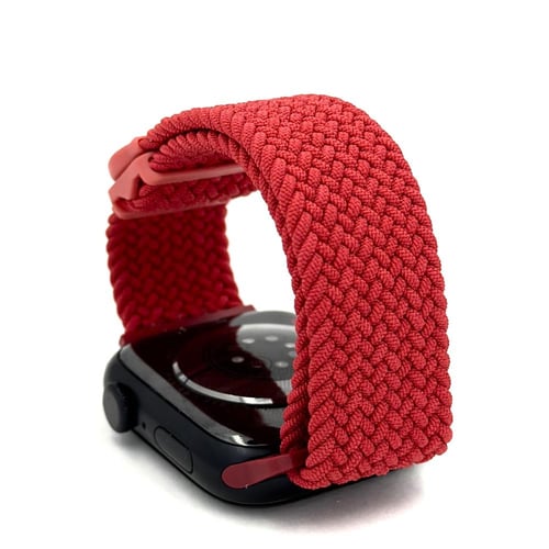 حزام قماش أحمر للساعة