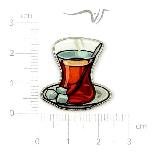 استيكر حديد فنجان شاي