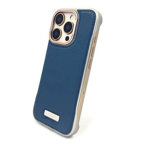 كفر جلد كحلي مطرز