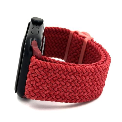 حزام قماش أحمر للساعة