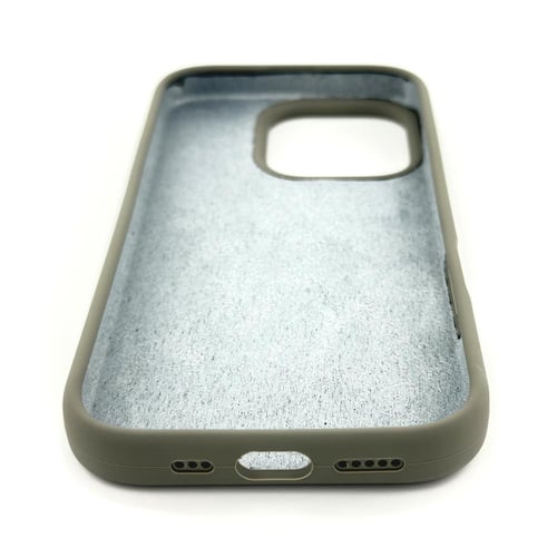 غلاف ايفون سليكون رمادي