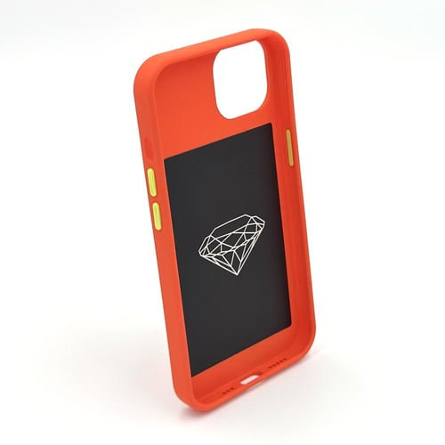 غلاف برتقالي مع مسكة مغناطيسية