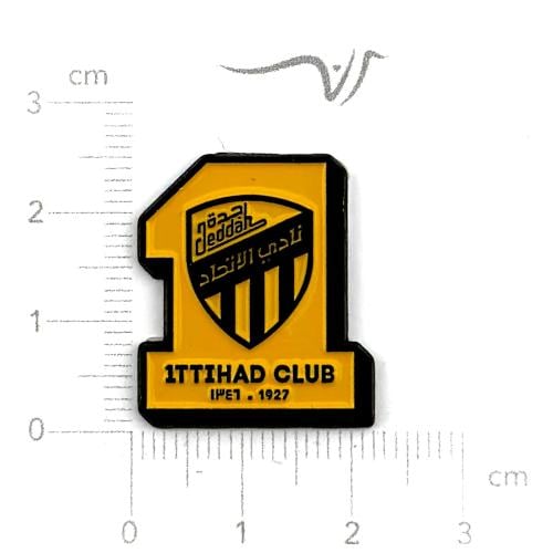 استيكر معدن شعار نادي الاتحاد غامق
