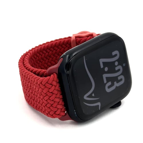 حزام قماش أحمر للساعة