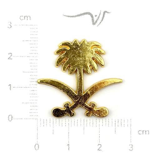 استيكر حديد سيفين ونخلة ذهبي