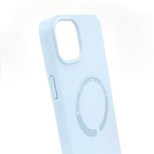 غلاف سليكون ازرق فاتح