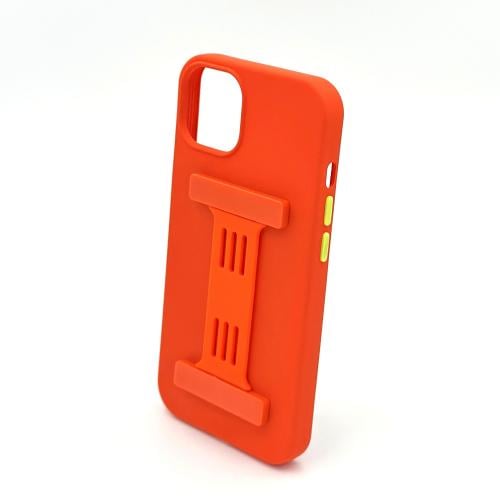 غلاف برتقالي مع مسكة مغناطيسية