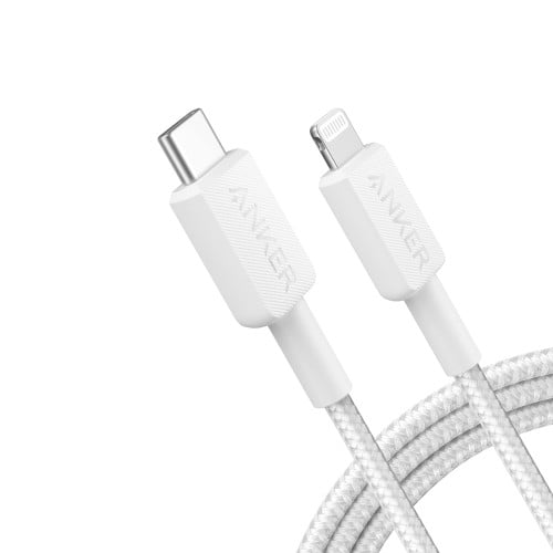 انكر 322 كيبل شحن 0.9متر أبيض USB-C إلى لايتنينج
