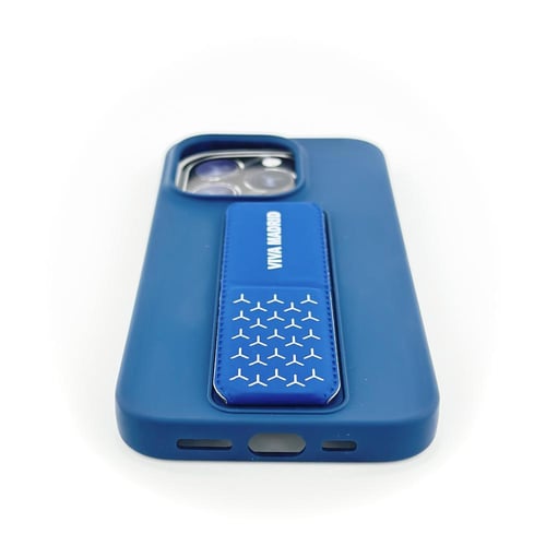 كفر ايفون أزرق مع مسكة