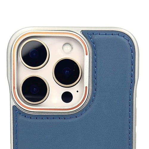 كفر جلد كحلي مطرز