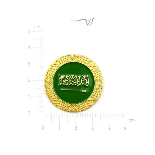 استيكر معدن دائري السعوديه دائري