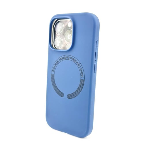 غلاف ايفون سليكون ازرق غامق