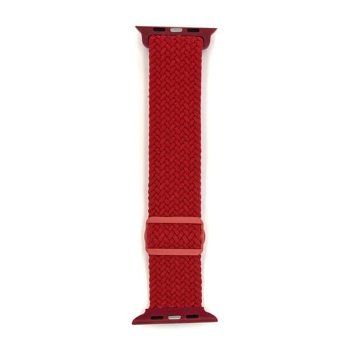 حزام قماش أحمر للساعة