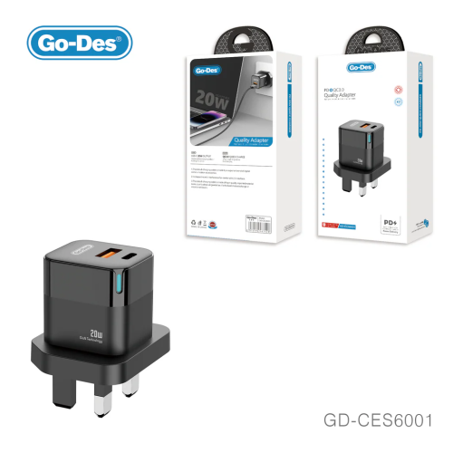 Go-Des شاحن جداري 20واط