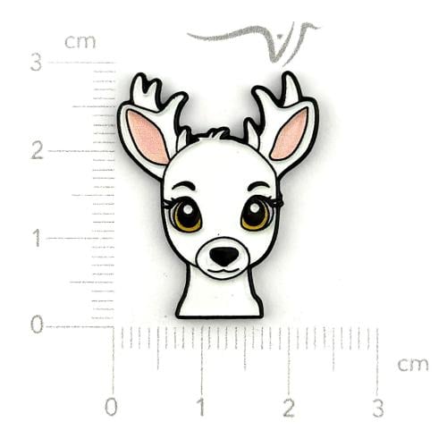 استيكر حديد غزال أبيض